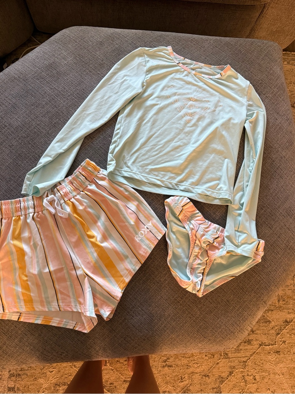 Roxy girls swim suit set